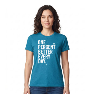 Minimal One Percent Better Every Day Graphic Unisex T-Shirt