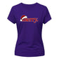 Minimal santa hat merry typography Christmas Ladies T-Shirt