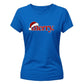 Minimal santa hat merry typography Christmas Ladies T-Shirt
