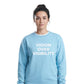 Minimal Vision Over Visibility Slogan Unisex Sweatshirt