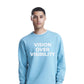 Minimal Vision Over Visibility Slogan Unisex Sweatshirt