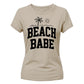 Minimalist Beach Babe Palm Tree Slogan Ladies T-Shirt