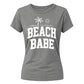 Minimalist Beach Babe Palm Tree Slogan Ladies T-Shirt