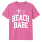 Minimalist Beach Babe Palm Tree Slogan Unisex T-Shirt