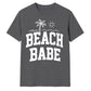 Minimalist Beach Babe Palm Tree Slogan Unisex T-Shirt