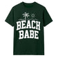 Minimalist Beach Babe Palm Tree Slogan Unisex T-Shirt