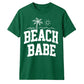 Minimalist Beach Babe Palm Tree Slogan Unisex T-Shirt