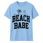 Minimalist Beach Babe Palm Tree Slogan Unisex T-Shirt