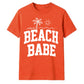 Minimalist Beach Babe Palm Tree Slogan Unisex T-Shirt