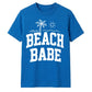 Minimalist Beach Babe Palm Tree Slogan Unisex T-Shirt