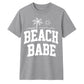Minimalist Beach Babe Palm Tree Slogan Unisex T-Shirt