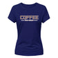 Minimalist Coffee Brew Culture Motif ladies fit T-Shirt