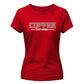 Minimalist Coffee Brew Culture Motif ladies fit T-Shirt