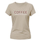 Minimalist Coffee Brew Culture Motif ladies fit T-Shirt