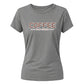 Minimalist Coffee Brew Culture Motif ladies fit T-Shirt