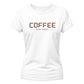 Minimalist Coffee Brew Culture Motif ladies fit T-Shirt