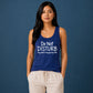 Minimalist Do Not Disturb Slogan Print Ladies Tank Top