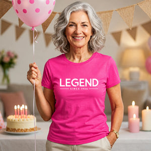 60th Birthday Gift Ladies Tshirt Legend Since 1966