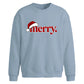 Minimalist santa hat merry Christmas Oversized Sweatshirt