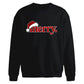 Minimalist santa hat merry Christmas Oversized Sweatshirt