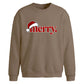 Minimalist santa hat merry Christmas Oversized Sweatshirt