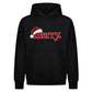 Minimalist santa hat merry text Christmas Oversized Hoodie