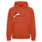 Minimalist santa hat merry text Christmas Oversized Hoodie