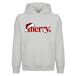 Minimalist santa hat merry text Christmas Oversized Hoodie