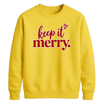 Minimalist typography quote Christmas Unisex Sweatshirt