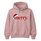 Minimalist typography santa hat Christmas Unisex Hoodie