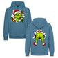 Grinch Christmas Double Sided Oversized Hoodie