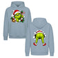 Grinch Christmas Double Sided Oversized Hoodie