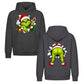 Grinch Christmas Double Sided Oversized Hoodie