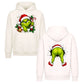 Grinch Christmas Double Sided Oversized Hoodie