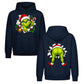 Grinch Christmas Double Sided Oversized Hoodie