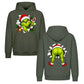 Grinch Christmas Double Sided Oversized Hoodie
