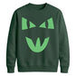 Mischievous feline face Glow in the Dark Unisex Sweatshirt