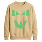 Mischievous feline face Glow in the Dark Unisex Sweatshirt