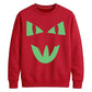 Mischievous feline face Glow in the Dark Unisex Sweatshirt