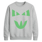 Mischievous feline face Glow in the Dark Unisex Sweatshirt