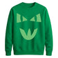 Mischievous feline face Glow in the Dark Unisex Sweatshirt