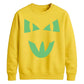 Mischievous feline face Glow in the Dark Unisex Sweatshirt