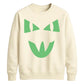 Mischievous feline face Glow in the Dark Unisex Sweatshirt
