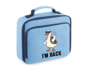Duck I'm Back Kids Lunch Bag, Back To School Cooler With Fully Insulation Lunch Box, Perfect For School Snacks & Meals M8482