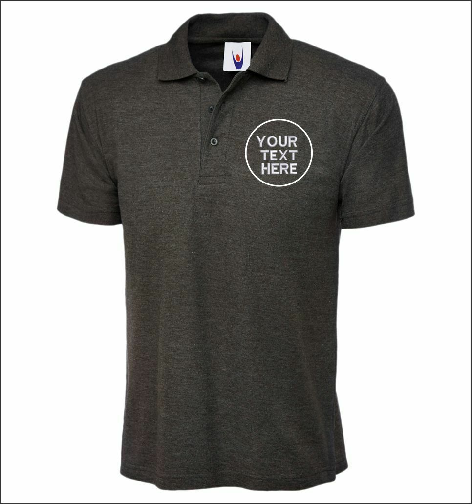 Custom Embroidered Men Polo Tshirt, Personalised Text/Design Shirt, Digitized Company Logo Monogrammed Polo Tee, Special Gift for Golf Lover