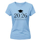 Personalized Graduation Year School Leavers Ladies Fit T-Shirt