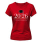 Personalized Graduation Year School Leavers Ladies Fit T-Shirt