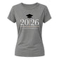 Personalized Graduation Year School Leavers Ladies Fit T-Shirt