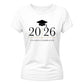 Personalized Graduation Year School Leavers Ladies Fit T-Shirt