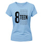 Funny 18th Birthday Ladies T-Shirt Officially Adultish